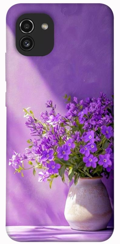 Чохол itsPrint Vase with flowers для Samsung Galaxy A03, квіти, купити оптом з доставкою
