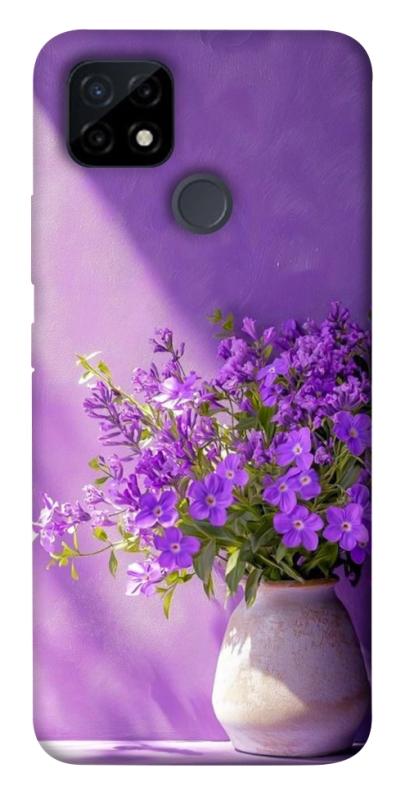 Чехол itsPrint Vase with flowers для Realme C12, цветы, купить оптом с доставкой