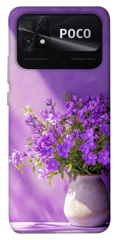 Чехол itsPrint Vase with flowers для Xiaomi Poco C40, цветы, купить оптом с доставкой