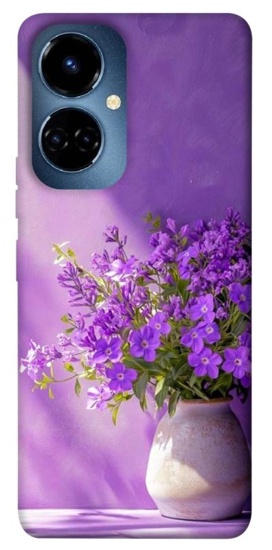 Чехол itsPrint Vase with flowers для TECNO Camon 19 (CI6n) / 19 Pro (CI8n), цветы, купить оптом с доставкой