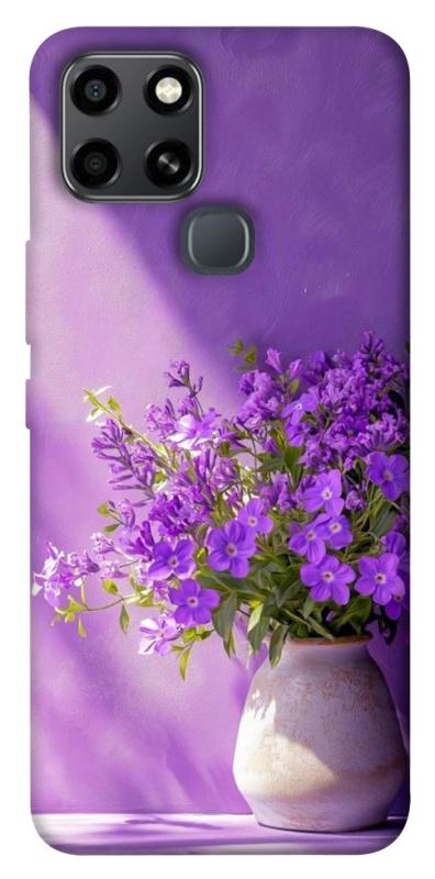 Чехол itsPrint Vase with flowers для Infinix Smart 6, цветы, купить оптом с доставкой