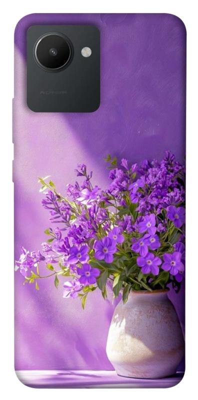 Чехол itsPrint Vase with flowers для Realme C30, цветы, купить оптом с доставкой