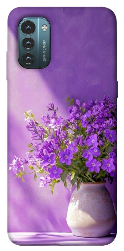 Чехол itsPrint Vase with flowers для Nokia G21, цветы, купить оптом с доставкой