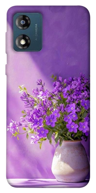 Чехол itsPrint Vase with flowers для Motorola Moto E13, цветы, купить оптом с доставкой