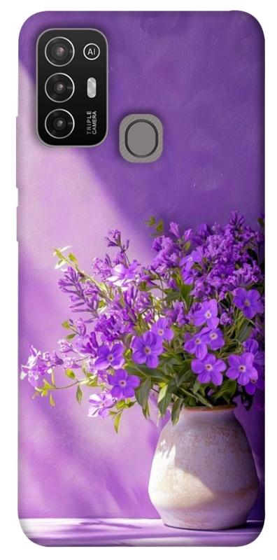 Чехол itsPrint Vase with flowers для ZTE Blade A52, цветы, купить оптом с доставкой