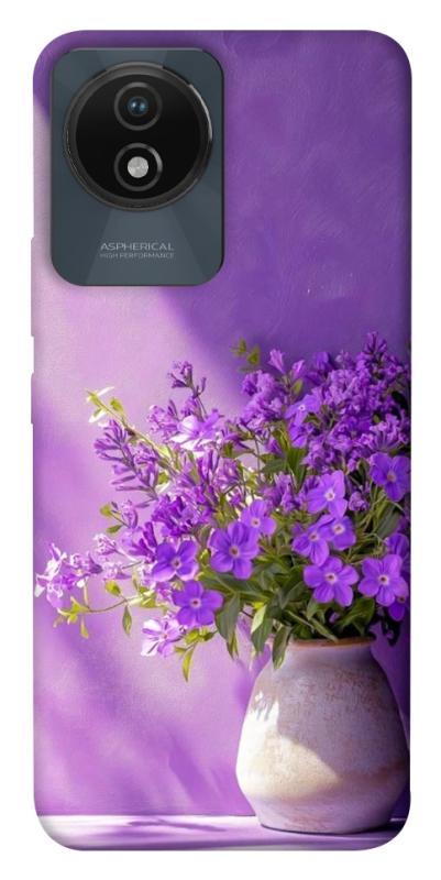 Чехол itsPrint Vase with flowers для Vivo Y02, цветы, купить оптом с доставкой
