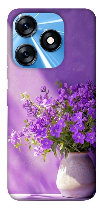Чехол itsPrint Vase with flowers для TECNO Spark 10 Pro, цветы, купить оптом с доставкой