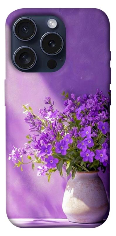Чехол itsPrint Vase with flowers для Apple iPhone 15 Pro (6.1"), цветы, купить оптом с доставкой