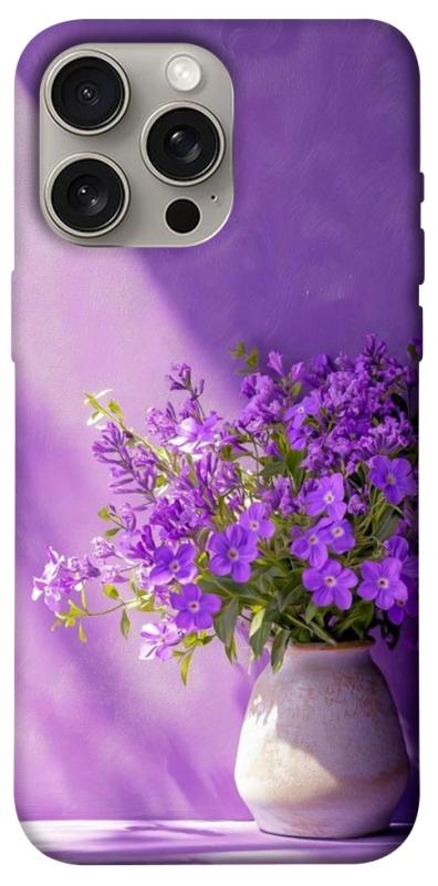 Чехол itsPrint Vase with flowers для Apple iPhone 15 Pro Max (6.7"), цветы, купить оптом с доставкой