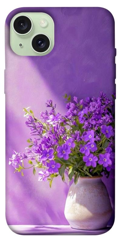 Чехол itsPrint Vase with flowers для Apple iPhone 15 Plus (6.7"), цветы, купить оптом с доставкой