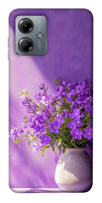 Чехол itsPrint Vase with flowers для Motorola Moto G14, цветы, купить оптом с доставкой