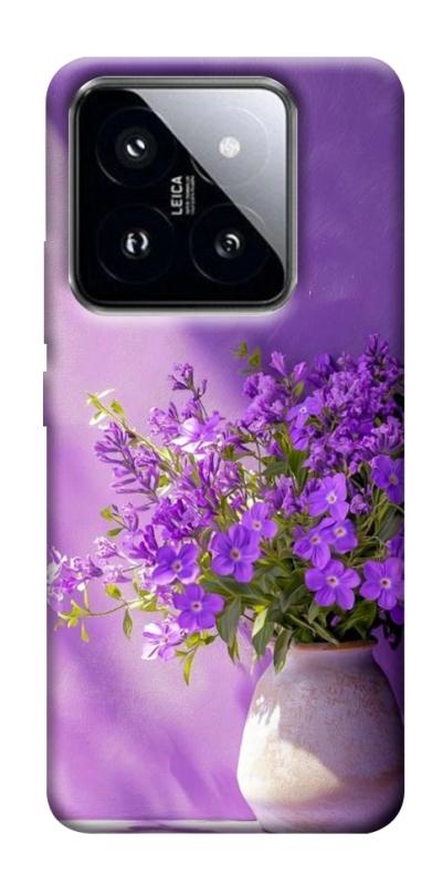 Чохол itsPrint Vase with flowers для Xiaomi 14 Pro, квіти, купити оптом з доставкою
