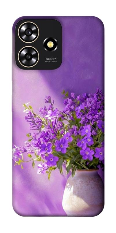 Чехол itsPrint Vase with flowers для ZTE Blade A73 4G, цветы, купить оптом с доставкой