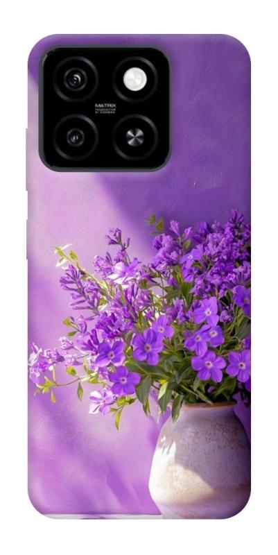 Чехол itsPrint Vase with flowers для ZTE Blade A55 4G, цветы, купить оптом с доставкой