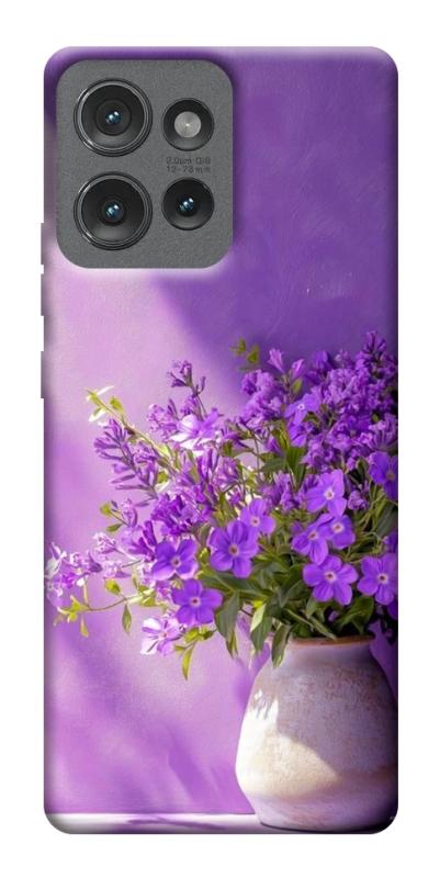 Чехол itsPrint Vase with flowers для Motorola Edge 50, цветы, купить оптом с доставкой
