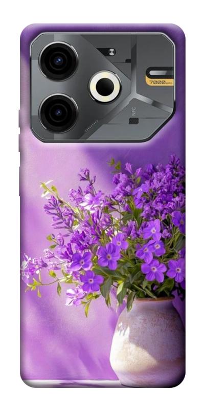 Чехол itsPrint Vase with flowers для TECNO Pova 6 Neo (LI6), цветы, купить оптом с доставкой