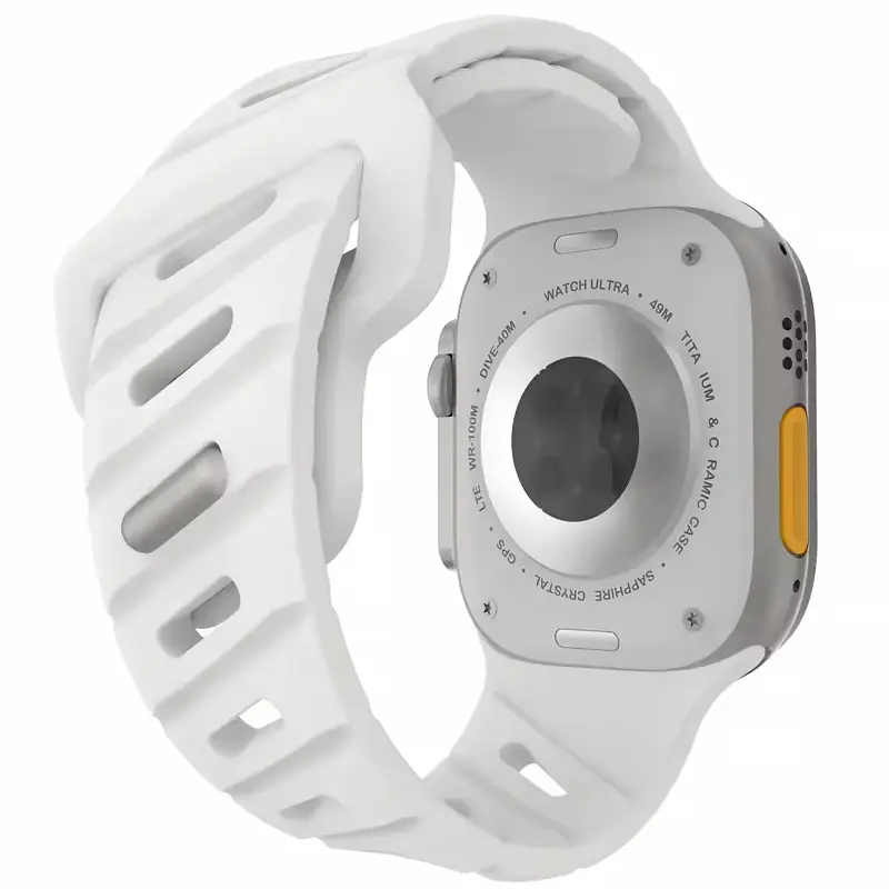 Ремешок Urban для Apple Watch 42(ser.1-3)/44/45/46/49mm, White, Силикон (TPU), купить оптом с доставкой