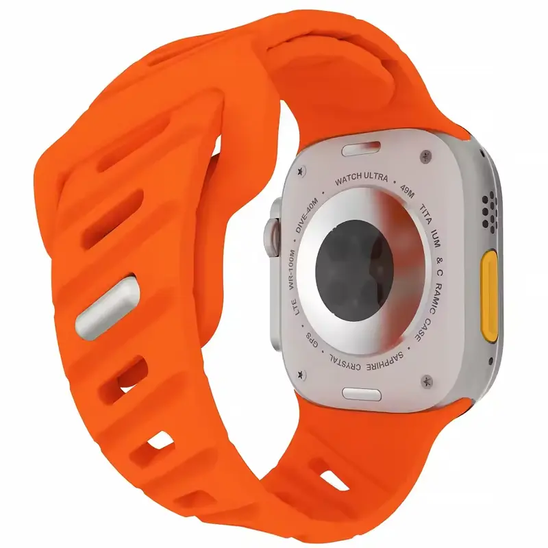 Ремешок Urban для Apple Watch 42(ser.1-3)/44/45/46/49mm, Orange, Силикон (TPU), купить оптом с доставкой