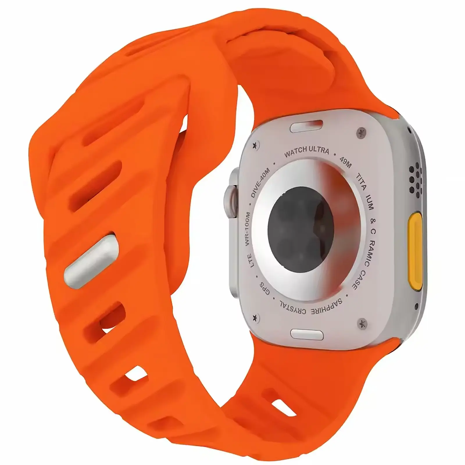 Ремешок Urban для Apple Watch 42(ser.1-3)/44/45/46/49mm, Orange, Силикон (TPU), купить оптом с доставкой