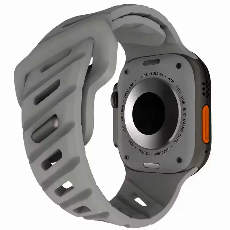 Ремешок Urban для Apple Watch 42(ser.1-3)/44/45/46/49mm, Gray, Силикон (TPU), купить оптом с доставкой