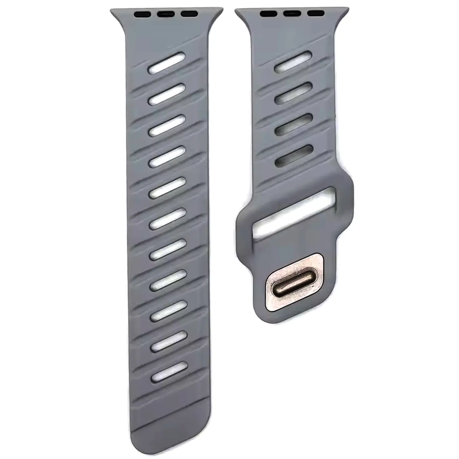 Ремешок Urban для Apple Watch 42(ser.1-3)/44/45/46/49mm, Gray 1, Силикон (TPU), купить оптом с доставкой