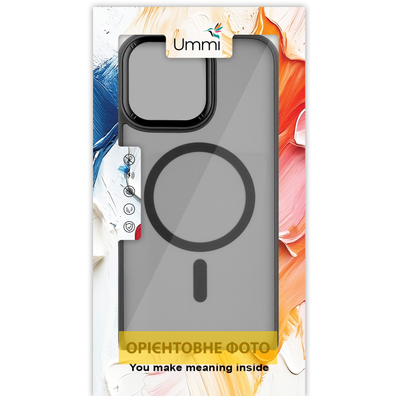 Чехол Ummi Ultimate with MagSafe для Apple iPhone 16 Pro (6.3"), Black 1, TPU+PC, купить оптом с доставкой