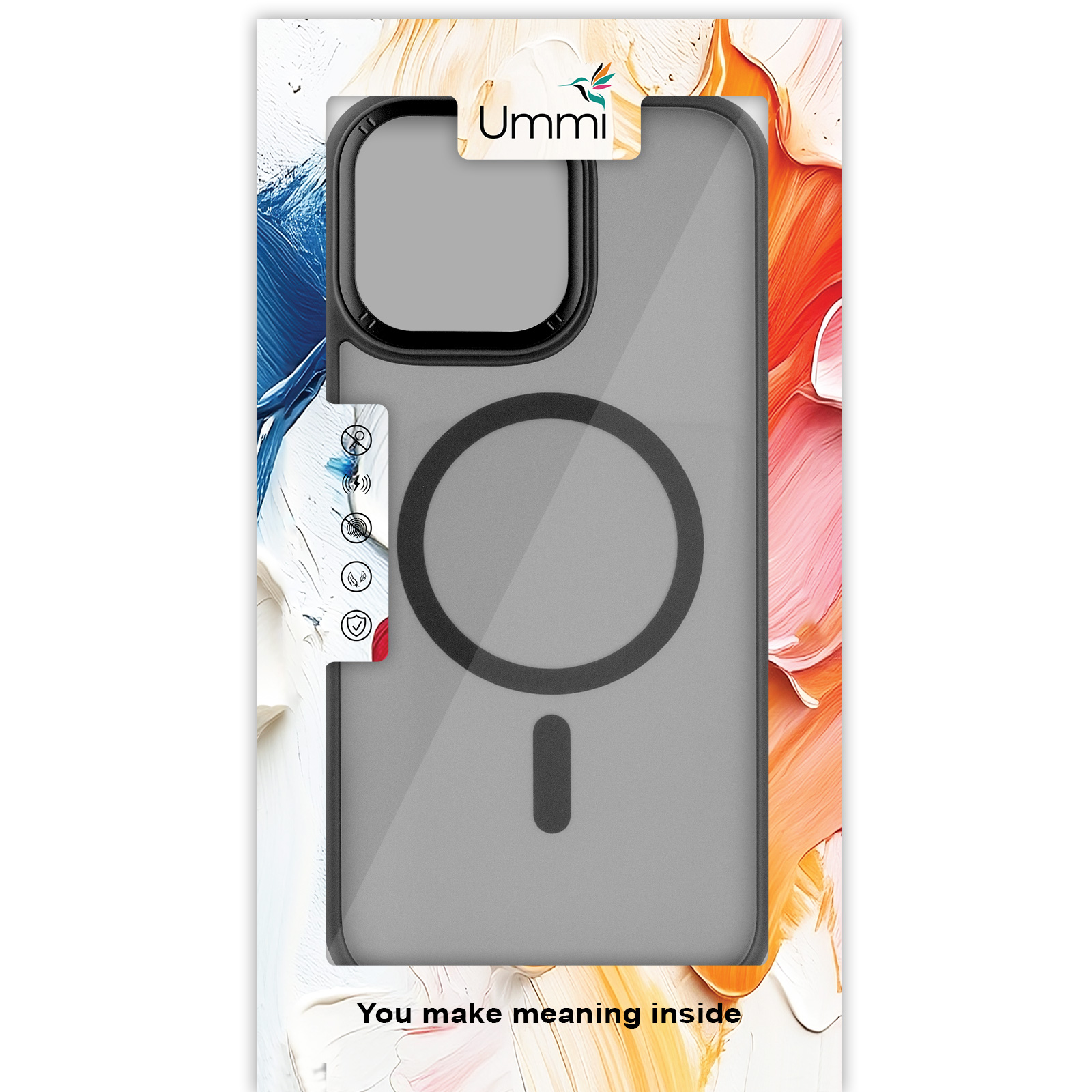 Чехол Ummi Ultimate with MagSafe для Apple iPhone 16 Pro Max (6.9"), Black 1, TPU+PC, купить оптом с доставкой