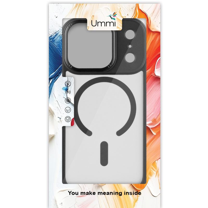 Чехол Ummi Ultimate with MagSafe для Apple iPhone 17 Pro (6.3"), Black 1, TPU+PC, купить оптом с доставкой