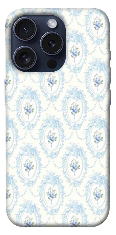 Чехол itsPrint Голубая классика для Apple iPhone 15 Pro (6.1"), паттерн, купить оптом с доставкой