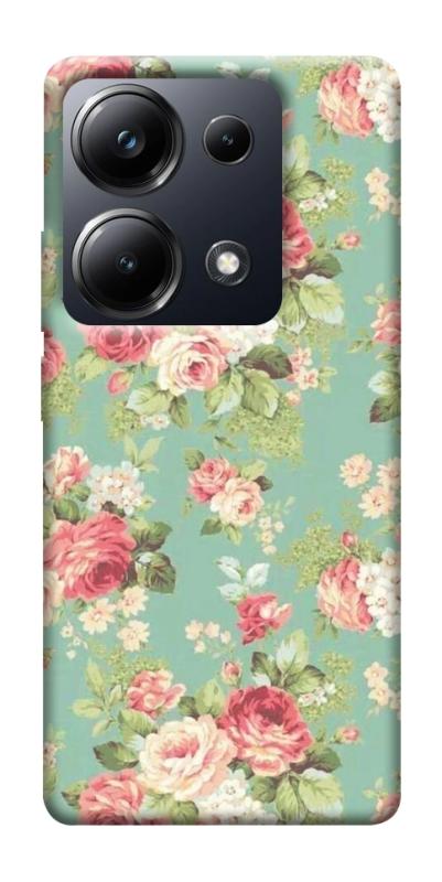 Чехол itsPrint Vintage Mint для Xiaomi Redmi 13 4G / Poco M6 4G, паттерн, купить оптом с доставкой