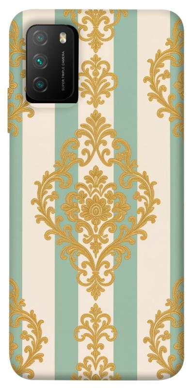 Чехол itsPrint Gold Mint для Xiaomi Poco M3, паттерн, купить оптом с доставкой