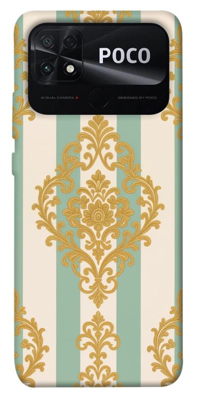 Чехол itsPrint Gold Mint для Xiaomi Poco C40, паттерн, купить оптом с доставкой
