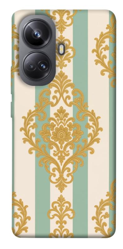 Чехол itsPrint Gold Mint для Realme 10 Pro+, паттерн, купить оптом с доставкой