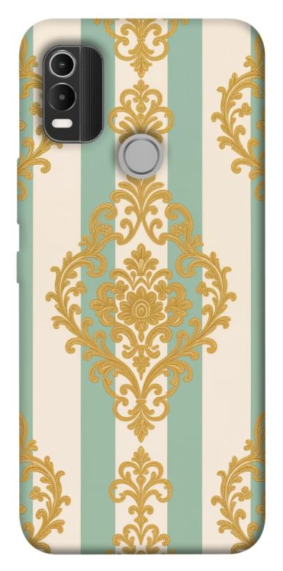 Чехол itsPrint Gold Mint для Nokia C21 Plus, паттерн, купить оптом с доставкой