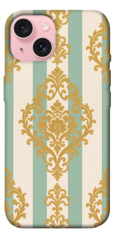 Чехол itsPrint Gold Mint для Apple iPhone 15 (6.1"), паттерн, купить оптом с доставкой