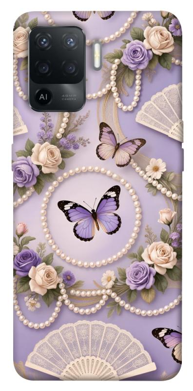 Чехол itsPrint Викторианская нежность для Oppo Reno 5 Lite, паттерн, купить оптом с доставкой