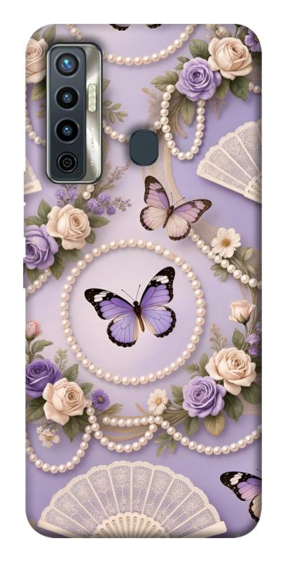 Чехол itsPrint Викторианская нежность для TECNO Camon 17 Pro, паттерн, купить оптом с доставкой