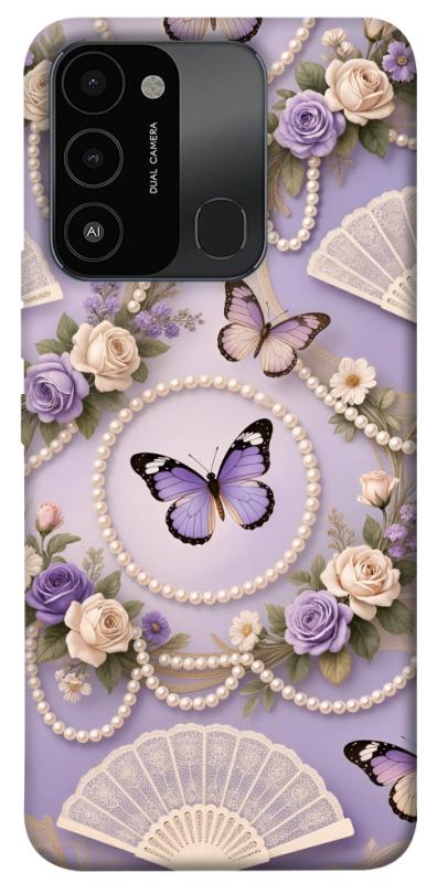 Чехол itsPrint Викторианская нежность для TECNO Spark 8C, паттерн, купить оптом с доставкой