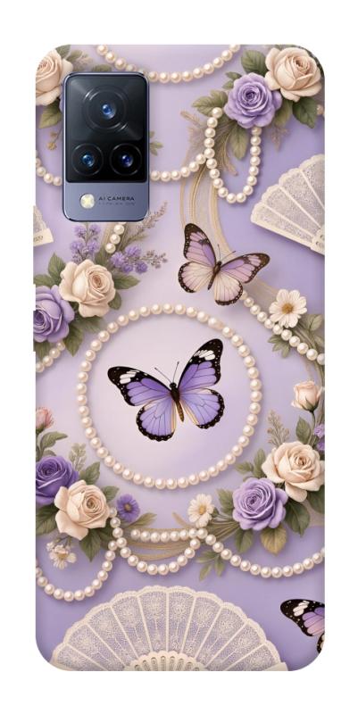 Чохол itsPrint Вікторіанська ніжність для Vivo V21, паттерн, купити оптом з доставкою