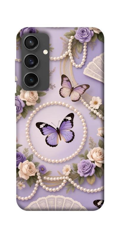 Чехол itsPrint Викторианская нежность для Samsung Galaxy S24 FE, паттерн, купить оптом с доставкой