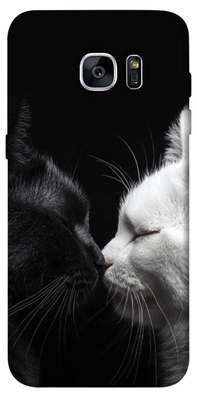 Чехол itsPrint Black and white cats для Samsung G935F Galaxy S7 Edge, животные, купить оптом с доставкой