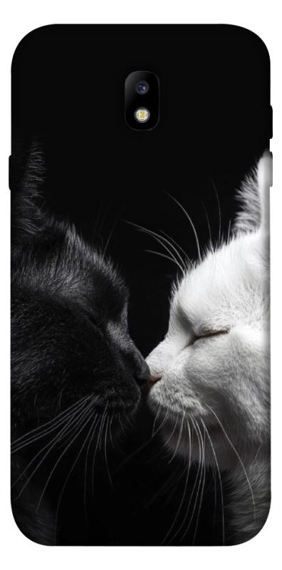 Чехол itsPrint Black and white cats для Samsung J730 Galaxy J7 (2017), животные, купить оптом с доставкой
