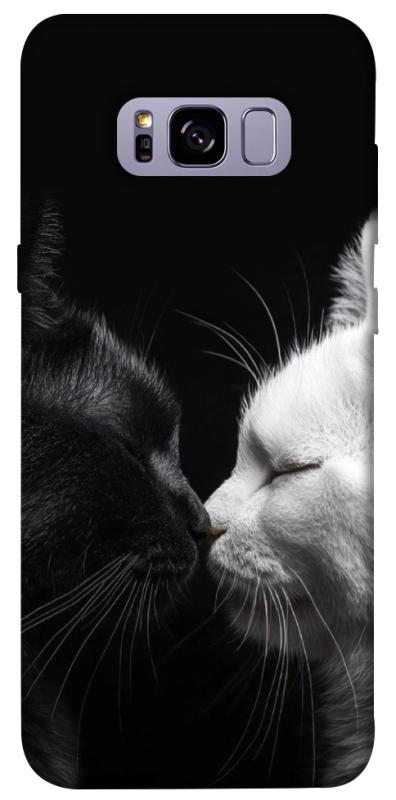 Чехол itsPrint Black and white cats для Samsung G955 Galaxy S8 Plus, животные, купить оптом с доставкой