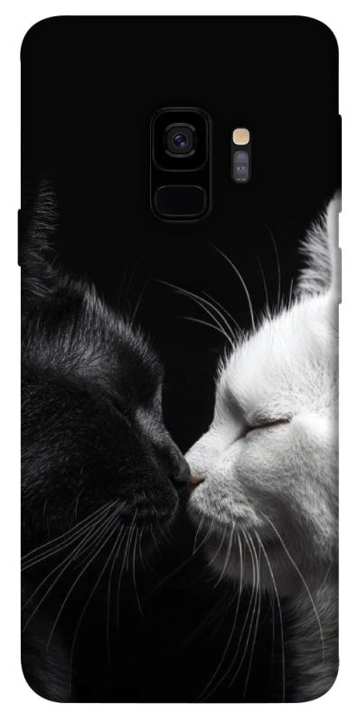 Чохол itsPrint Black and white cats для Samsung Galaxy S9, тварини, купити оптом з доставкою