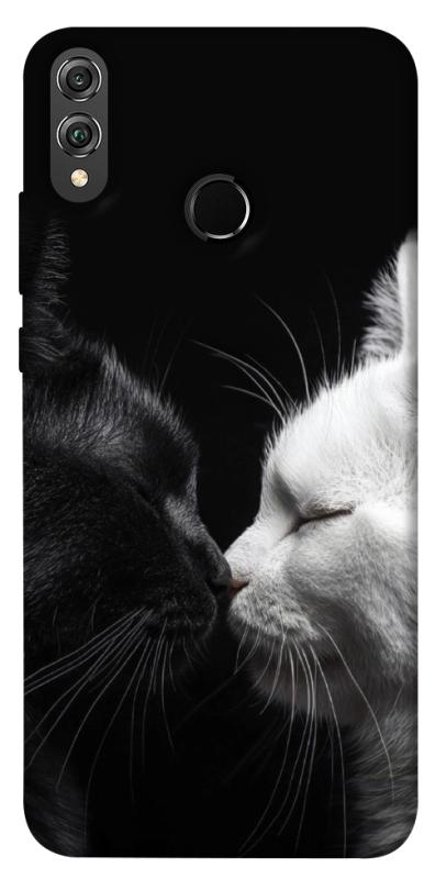 Чехол itsPrint Black and white cats для Huawei Honor 8X, животные, купить оптом с доставкой