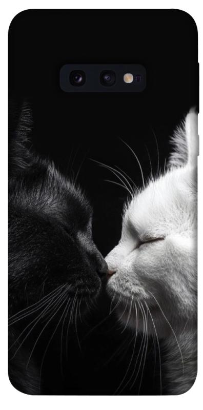 Чехол itsPrint Black and white cats для Samsung Galaxy S10e, животные, купить оптом с доставкой