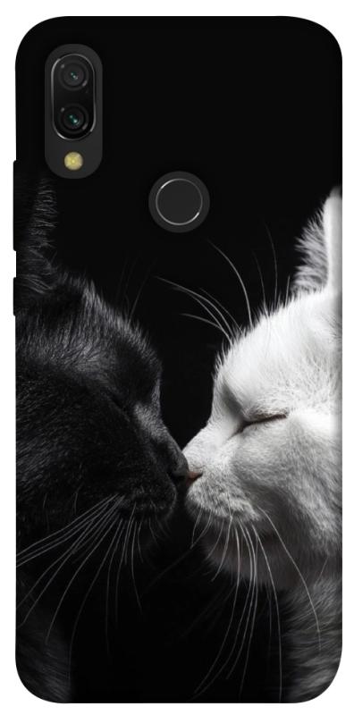Чехол itsPrint Black and white cats для Xiaomi Redmi 7, животные, купить оптом с доставкой