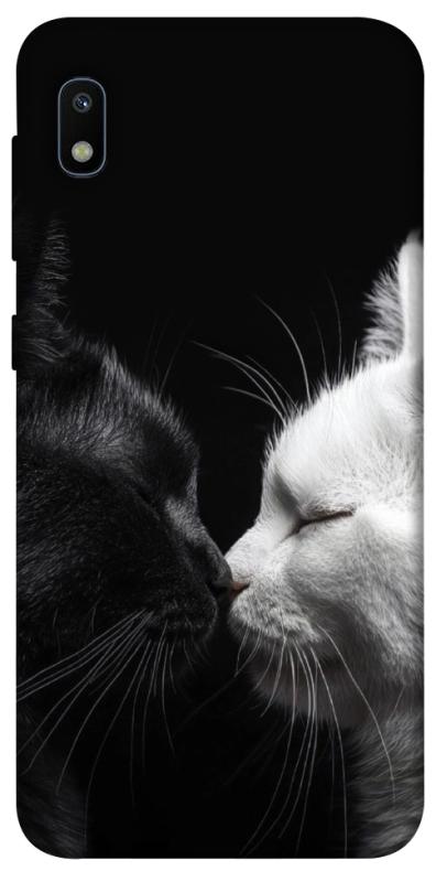 Чехол itsPrint Black and white cats для Samsung Galaxy A10 (A105F), животные, купить оптом с доставкой