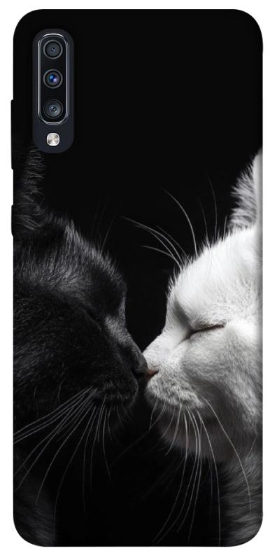 Чехол itsPrint Black and white cats для Samsung Galaxy A70 (A705F), животные, купить оптом с доставкой