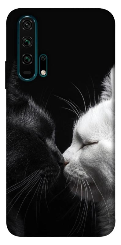 Чехол itsPrint Black and white cats для Huawei Honor 20 Pro, животные, купить оптом с доставкой